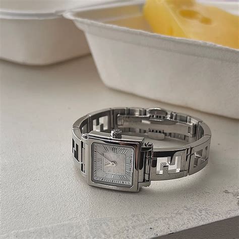 fendi new quadro watch|fendi diamond watch.